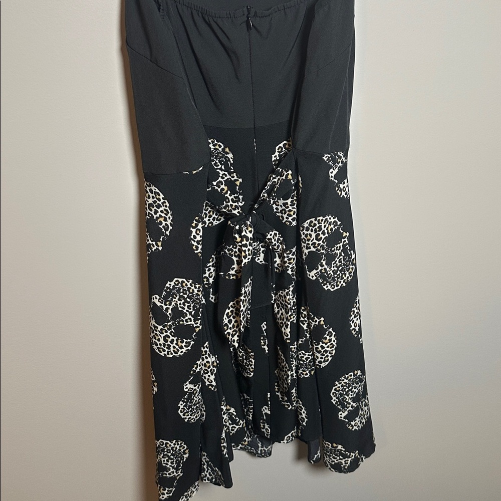 ROMWE Black and White Skull Print Mini Dress - Picture 3 of 6